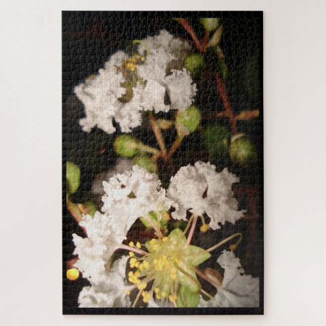 Quebra-cabeça Flores Brancas Modernas Plantas Natureza Fotografi (Vertical)