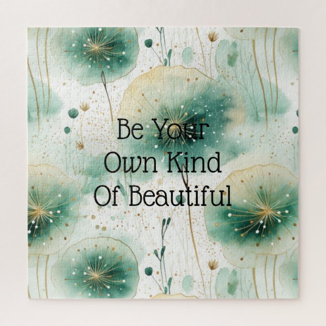 Quebra-cabeça Flores brancas verdes (Vertical)