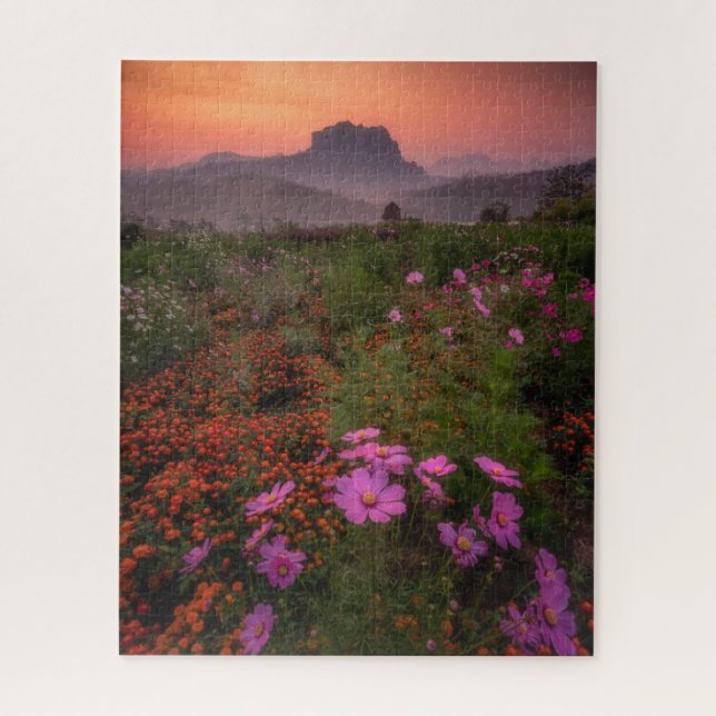 Quebra-cabeça Flores | Chiang Dao, Chiang Mai, Tailândia (Vertical)