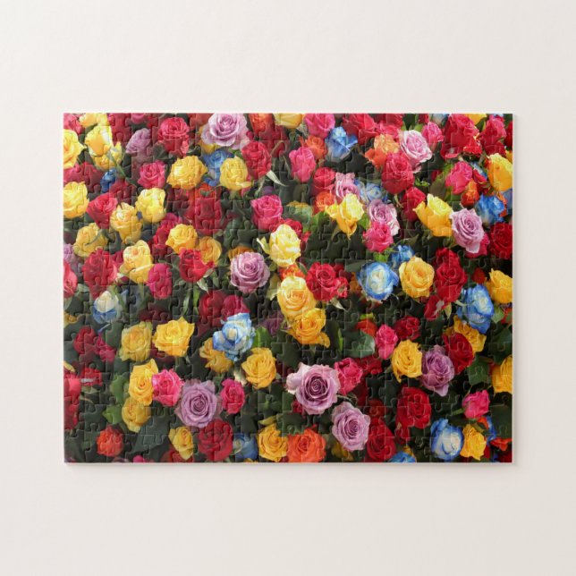 Quebra-cabeça Flores coloridas (Horizontal)