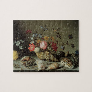 Quebra-cabeça Flores, conchas e insetos Balthasar van der Ast