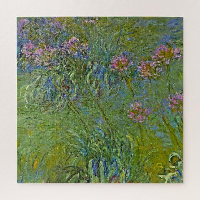 Quebra-cabeça Flores de Agapanthus (por Claude Monet) (Vertical)