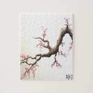Quebra-cabeça Flores de cerejeira japonesas