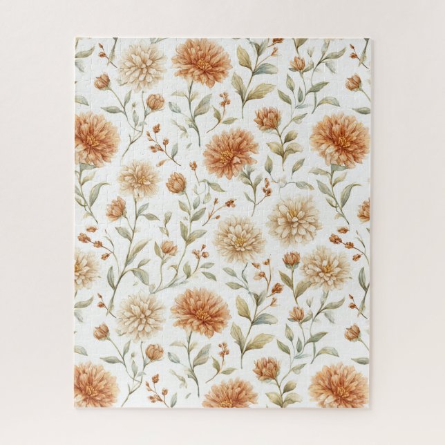 Quebra-cabeça Flores de Creme de Tempero de Laranja (Vertical)