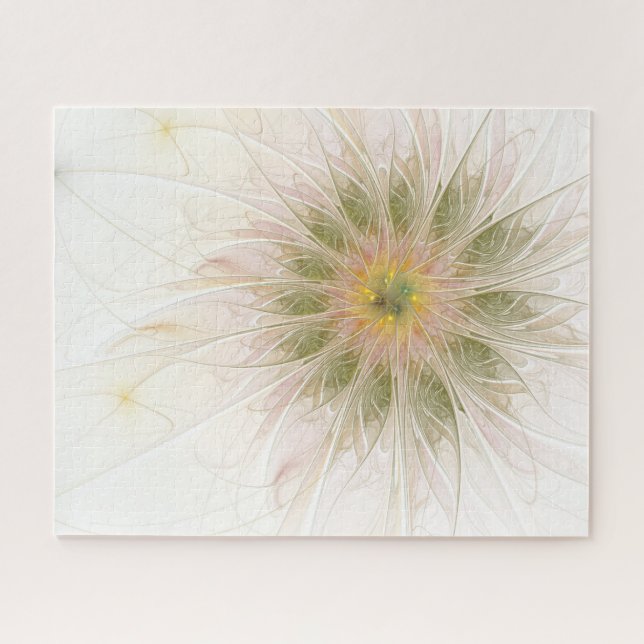 Quebra-cabeça Flores de fantasia fractal suaves e tenra (Horizontal)