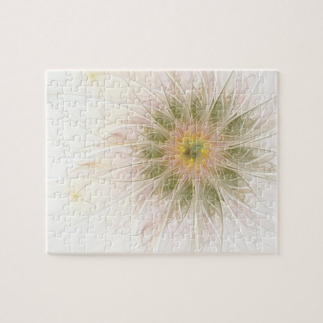 Quebra-cabeça Flores de fantasia fractal suaves e tenra (Horizontal)