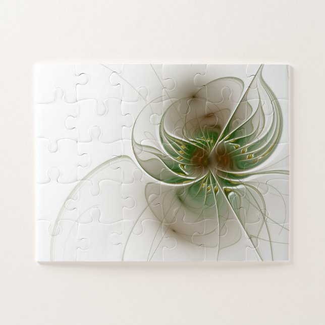 Quebra-cabeça Flores de fantasia fractal suaves e tenra (Horizontal)