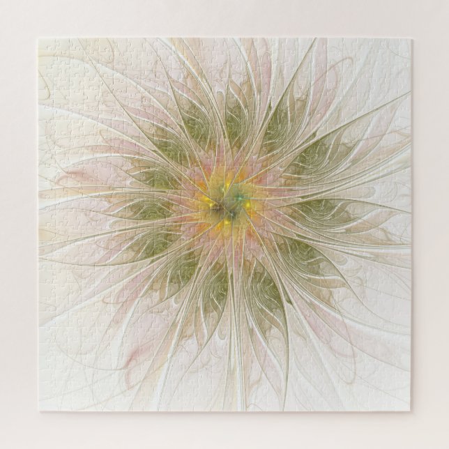 Quebra-cabeça Flores de fantasia fractal suaves e tenra (Vertical)