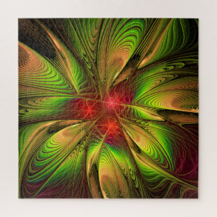 Quebra-cabeça Flores de fantasia fractal suaves e tenra