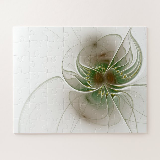 Quebra-cabeça Flores de fantasia fractal suaves e tenra (Horizontal)