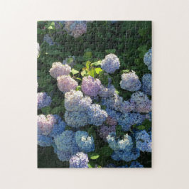 Quebra-cabeça Flores de Hortênsia Azul Jigsaw Puzzle