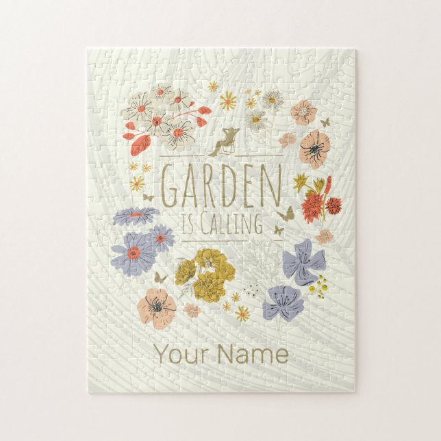 Quebra-cabeça Flores De Jardim Botânico Para Jardinagem Mãe E Pa (Vertical)