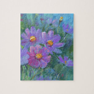 Quebra-cabeça Flores de jardim (Cosmos bipinnatus, Páscoa mexica