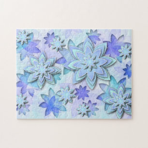 Quebra-cabeça Flores de lótus do abstrato da mandala do