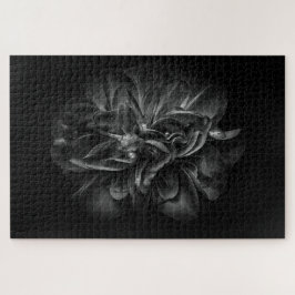 Quebra-cabeça Flores De Quintal A Preto E Branco 67