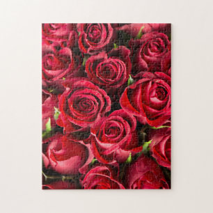 Quebra-cabeça Flores De Rosa vermelha Nunca Suficientes