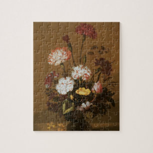 Quebra-cabeça Flores de vida calmas flóricas em Vase, Barroco Vi