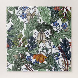 Quebra-cabeça Flores, deco de arte, moderno, sem costura.