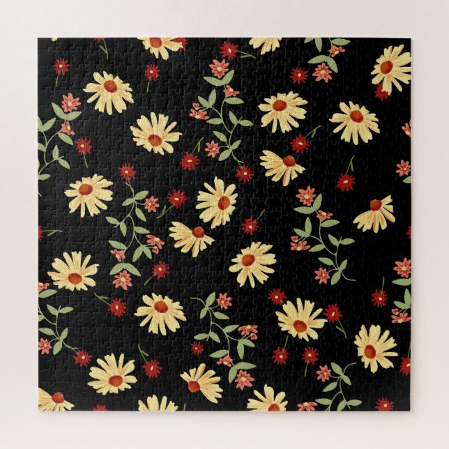 Quebra-cabeça Flores do outono: Harmonia Vermelho-Laranja. (Vertical)