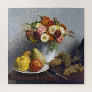 Quebra-cabeça Flores e Fruta, Henri Fantin-Latour