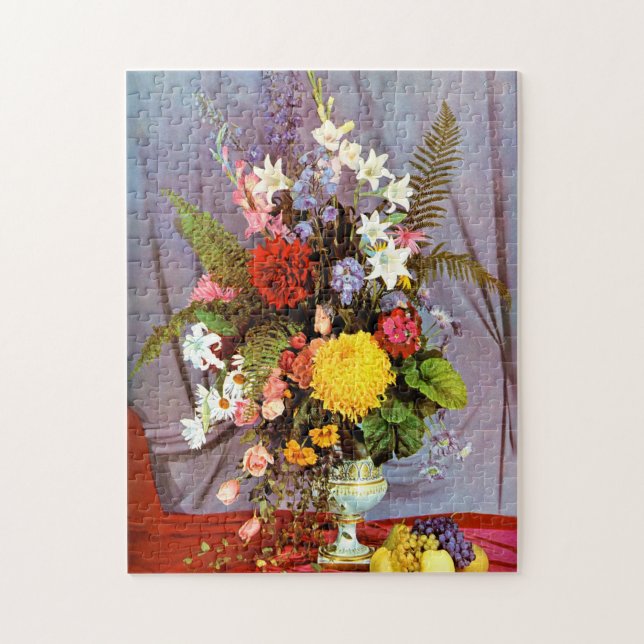 Quebra-cabeça Flores e frutas (Vertical)