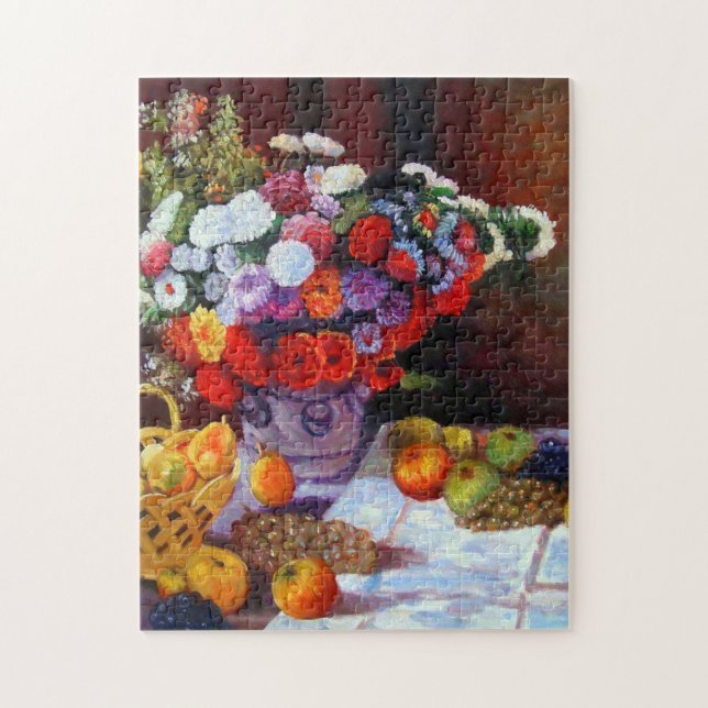 Quebra-cabeça Flores e Frutas de Monet (Vertical)