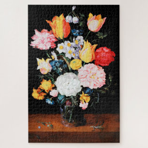 Quebra-cabeça Flores em Vidro, Jan Brueghel, o mais jovem