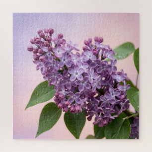 Quebra-cabeça Flores Frescas de Lilás Roxo Primavera Floral