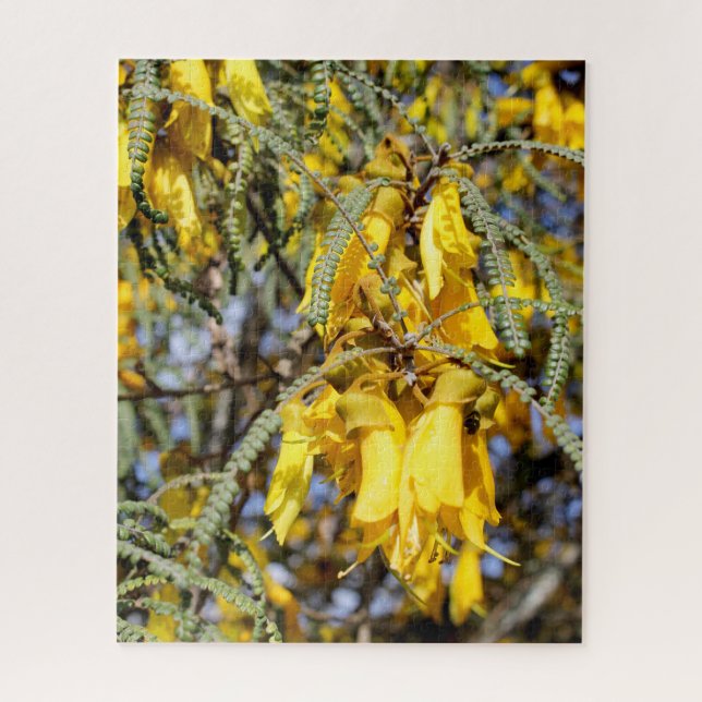 Quebra-cabeça Flores Kowhai (Vertical)