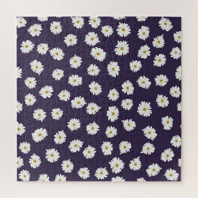 Quebra-cabeça Flores margaridas: um padrão pequeno e sem costura (Vertical)