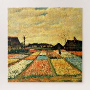 Quebra-cabeça Flores na Holanda, pintura de arte