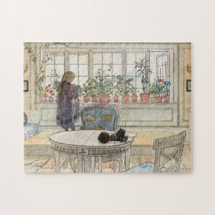 Quebra-cabeça Flores na janela, 1895, por Carl Larsson