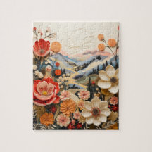 Flores Negrito com Montanhas