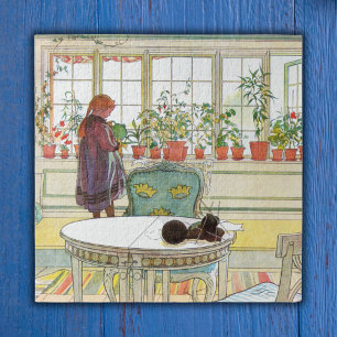 Quebra-cabeça Flores no muro Carl Larsson sueco