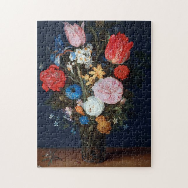 Quebra-cabeça Flores no Vaso, Jan Brueghel, o Velho (Vertical)