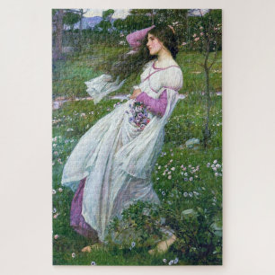 Quebra-cabeça Flores no Vento, John William Waterhouse