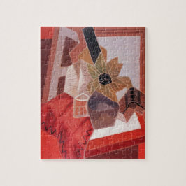 Quebra-cabeça Flores numa Mesa por Juan Gris, Cubismo Vintage