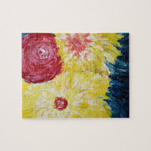 Quebra-cabeça Flores - pintura Abstrato