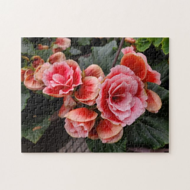 Quebra-cabeça Flores rosa (Horizontal)