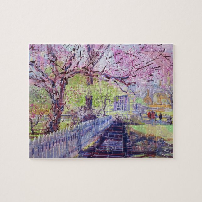 Quebra-cabeça Flores Rosa de Redbud em Williamsburg Virgínia (Horizontal)