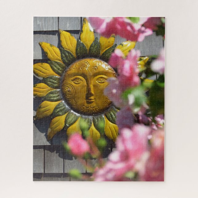 Quebra-cabeça Flores Rosa e Sol - Martha's Vineyard (Vertical)