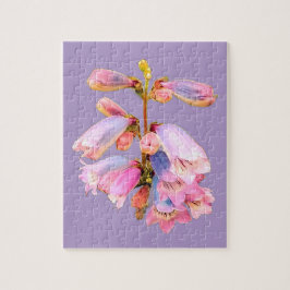 Quebra-cabeça Flores roxas e rosa