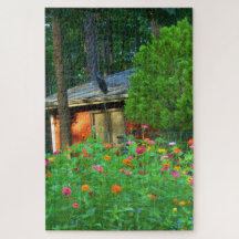 Flores selvagens e algodão rural