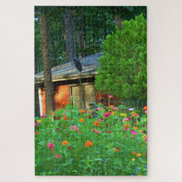 Quebra-cabeça Flores selvagens e algodão rural