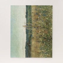 Flores selvagens. Óleo na Canvas. Prado de Vintage