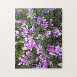 Quebra-cabeça Flores Silvestres da Primavera em Tons de Roxo