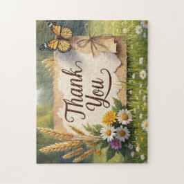 Quebra-cabeça Flores silvestres desenhadas à mão, pedúnculos de 