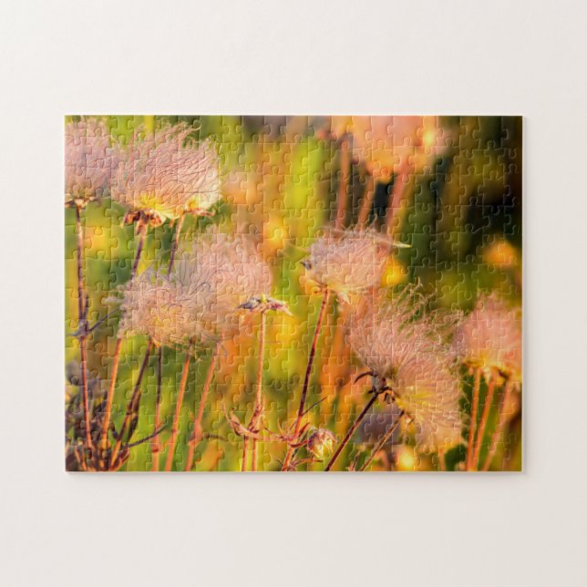 Quebra-cabeça Flores Silvestres Prairie Smoke em Aspen Grove (Horizontal)