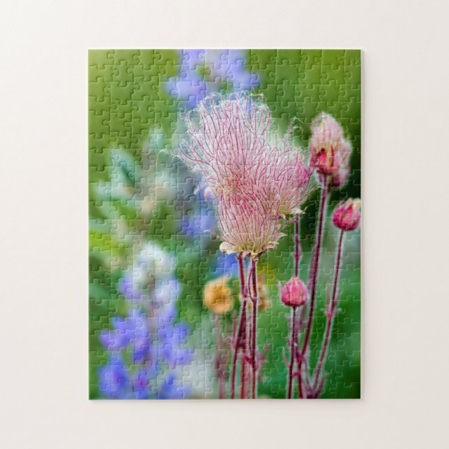 Quebra-cabeça Flores Silvestres Prairie Smoke em Aspen Grove 2 (Vertical)