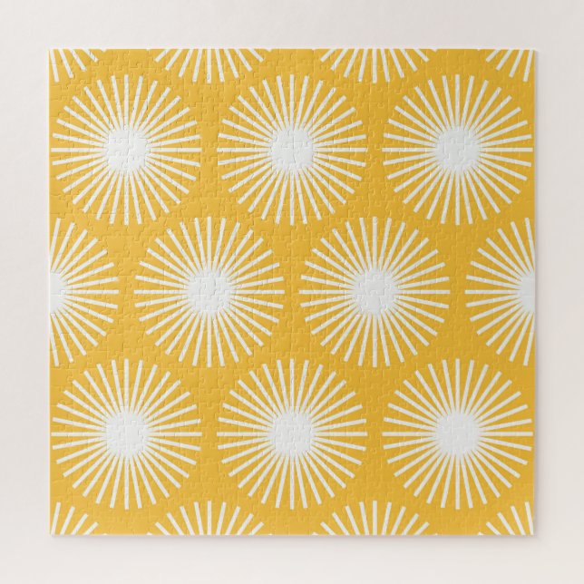 Quebra-cabeça Flores simples: design sem costura escandinava. (Vertical)